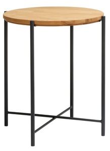 Hasena, Nachttisch NALI, HASENA, Hasena Nachttisch in massiv eiche anthrazit, eichefarben , Accessoires , Holz, Metall , 48x52x48 cm , geölt,Echtholz , 001972003329
