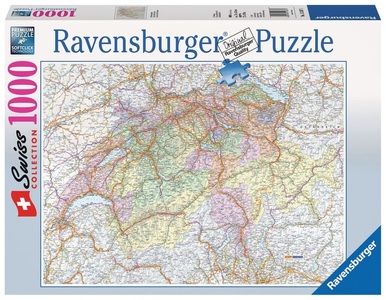 Ravensburger, Ravensburger Puzzle Schweizerkarte, 1000 Teile, 
