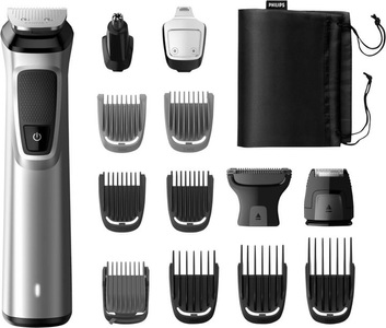 Philips, PHILIPS Series 7000 MG7720/15 - Multigroomer (Schwarz/Silber), Philips Multigroom series 7000 - 14-in-1, für Gesicht, Haare und Körper - MG7720/15