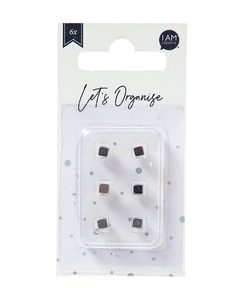 I am Creative, Magnet, Quadrat, strong, 4x4mm, 6 S., I AM Creative Magnete Quadrat | 4 × 4 mm | 6 Stück