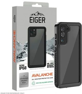 EIGER, Eiger - Samsung Galaxy S22+ Plus 5G Avalanche Case Wasserfeste Outdoor Schutz Hülle IP68 (EGCA00355) - Schwarz, Eiger Samsung Galaxy S22+ Outdoor-Cover Avalanche Schwarz (EGCA00355)