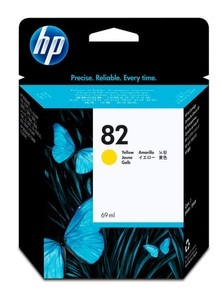 Hp, HP 82 Yellow Tintenpatrone, Hewlett Packard Tintenpatrone, gelb, No.82, C4913A, (69 ml)