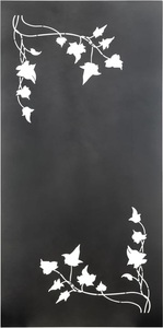 Nouvel, Paravent Hedera 200 x 100 cm anthrazit, Nouvel Paravent Hedera Anthrazit | 2 × 1 m