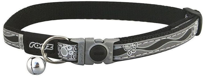 Rogz, Rogz Katzenhalsband Nightcat schwarz, rogz Nightcat Katzenhalsband schwarz, Halsumfang 20-31cm (1 Stk)