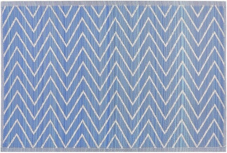 Beliani, Teppich aus Polypropylen Boho BALOTRA Teppich aus Polypropylen Boho BALOTRA, Beliani - Teppich aus Polypropylen Modern BALOTRA, 180cm, Blau Bunt