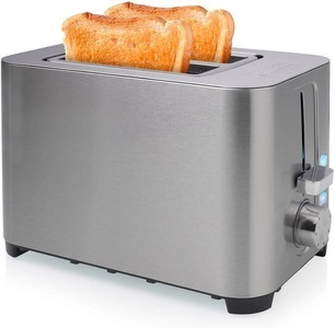 Princess, Princess 142400 Toaster mit Brötchenaufsatz Edelstahl, 