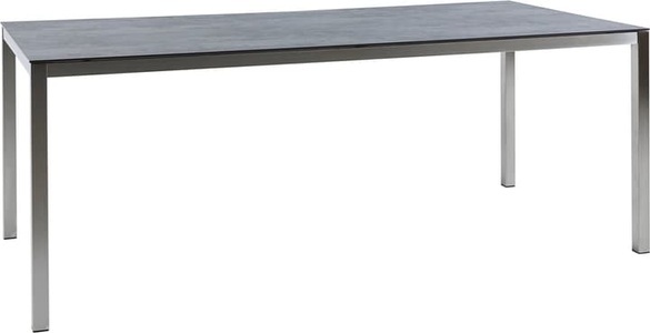 undefined, LOCARNO, 180 cm, Gestell Edelstahl, Keramik Gartentisch
