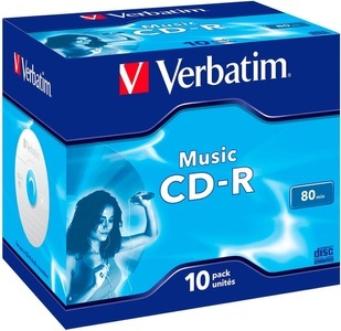 Verbatim, Verbatim Cd-R 80 min. Audio 10-er Pack Jewel Case CD Rohlinge, Verbatim CD-R 0.7 GB, Jewelcase (10 Stück)
