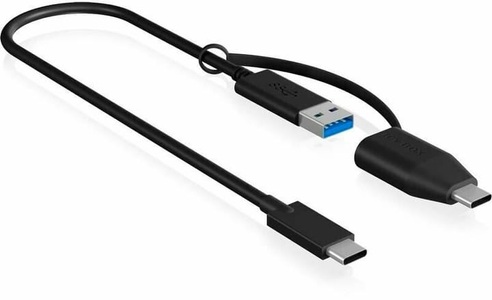 ICY BOX, Kabel IB-CB033, USB-C > USB-A + USB-C, ICY BOX USB-Kabel IB-CB033 USB C - USB A 0.35 m
