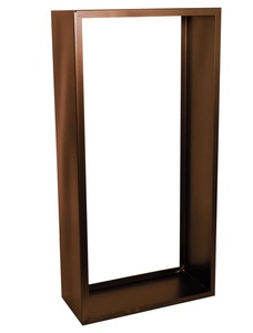 undefined, Kaminholz Stapelregal, Ambiance - Kaminholzregal AMBIANCE - rostrot - Metall - 35/75/150 cm
