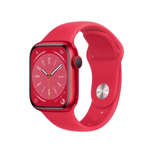 Apple, APPLE Watch Series 8 (GPS + Cellular) 45 mm - Smartwatch (Regular 140 - 220 mm, Fluorelastomer, (PRODUCT)RED Aluminium/(PRODUCT)RED), 