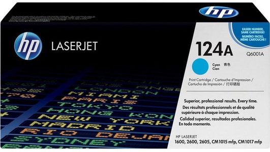 Hp, HP Toner-Modul Q6001A Smart cyan Tonerkassette, Hewlett Packard Toner, blau, No.124A, Q6001A, (2'000 Seiten)