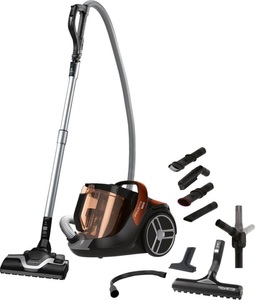 Rowenta, ROWENTA Silence Force Cyclonic Home & Car - Beutelloser Bodenstaubsauger (Grau/Orange), 