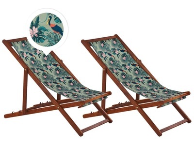Beliani, Beliani Anzio Sonnenliege, Beliani - Liege aus Polyester Modern ANZIO, One Size, Braun Bunt