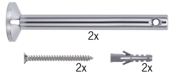 Paulmann, Paulmann 17824 Niedervolt-Seilsystem-Komponente Umlenker 2er Set Chrom, Paulmann 17824 Niedervolt-Seilsystem-Komponente Umlenker 2er Set Chrom