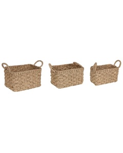 Beliani, Aufbewahrungsbox aus Seegras Boho HOIAN Aufbewahrungsbox aus Seegras Boho HOIAN, Beliani - Korb aus Seegras Boho HOIAN, One Size, Nude
