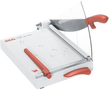 Ideal, IDEAL Schneidemaschine Schnittlänge 350 mm, Pressung automatisch, mit EASY-LIFT Schnittleistung 25 Blatt, ohne Untergestell, Ideal Office 1135 Hebelschneider A4 Schnittleistung A4 80 g/m²: 22 Blatt