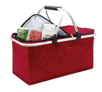 Wenko, WENKO Thermo-Einkaufskorb faltbar rot Einkaufskorb, WENKO Thermo-Einkaufskorb To-Go Kühltasche