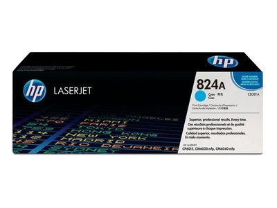 Hp, HP Cartridge cyan Toner, HP Toner Nr. 824A (CB381A) Cyan