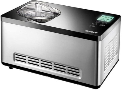 Bamix Unold, Unold Gusto 48845 Eismaschine, Unold Glacemaschine Gusto 2 l, Silber Grau