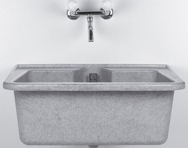 Diaqua, diaqua Waschbecken Wega granit, DiAqua Waschbecken Kunststoff Wega Granit | 70 × 50 × 26 cm