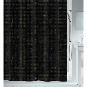 Spirella, SPIRELLA Duschvorhang TEXTIL, Spirella Georges Textilduschvorhang 180x200cm Gold