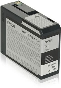 Epson, Tinte schwarz T580100, Epson Tintenpatrone, schwarz, foto, C13T580100, (80 ml)