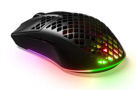 Steelseries, Aerox 3 Wireless Onyx 2022, Gaming-Maus, STEELSERIES Aerox 3 Gaming Maus, Kabellos, 18000 cpi, Optisch mit Leuchtdioden, Onyx