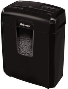 Fellowes, Fellowes Powershred® 8MC Aktenvernichter Partikelschnitt 3 x 10 mm 14 l Blattanzahl (max.): 8 Sicherheitsstufe 4, Fellowes Aktenvernichter 8MC Mikroschnitt Sicherheitsstufe P-4 8 Blatt
