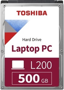 Toshiba, Toshiba L200 500Gb 2.5´ Sata (Bulk) HDD Intern, TOSHIBA Interne Festplatte L200 HDWJ105UZSVA 500 GB Silber, Rot