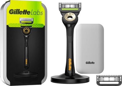 Gillette, Gillette® Labs Rasierer mit 2 Klingen und Reiseetui, Gillette Labs Rasierer mit 2 Klingen und Reiseetui (1 Stk)