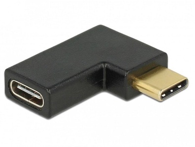 Delock, DeLock USB 3.1 Adapter Gen2, 10Gbps, C-C, m-f, Delock USB 3.1 Adapter Gen2, 10Gbps, C-C, m-f Links gewinkelt