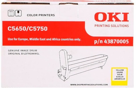 OKI, Original Drum Unit, gelb OKI 43870005, Oki Fotoleitereinheit, gelb, 43870005, (20'000 Seiten)