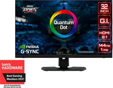 MSI, Optix MPG321URDE-QD, Gaming-Monitor, MSI Optix MPG321URDE-QD 32 UHD 4K Gaming Monitor (1 ms Reaktionszeit, 144 Hz)