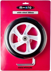 Micro, Rollen Scooter, MICRO 200mm Rolle für Micro Scooter White weiss
