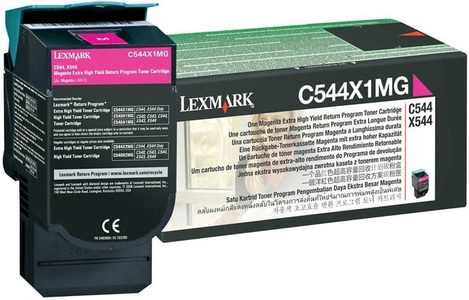 Lexmark, Lexmark R?ckgabe-Tonerkassette, Lexmark Toner C544X1MG Magenta