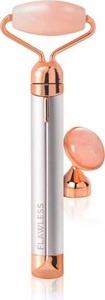 Flawless, Flawless Contour Gesichtsroller mit Rosenquarz White (1 Stück), Finishing Touch Flawless Konturroller für das Gesicht Rosenquarz weiß