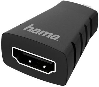 HAMA, Hama HDMI-Adapter Micro-HDMI-Stecker - HDMI-Buchse Ultra-HD 4K Adapter, HAMA 00200348 - HDMI-Adapter (Schwarz)