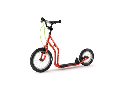 Yedoo, Yedoo Wzoom Emoji Trottinett rot, Yedoo - mit Lufträder Wzoom Emoji, One Size, Multicolor