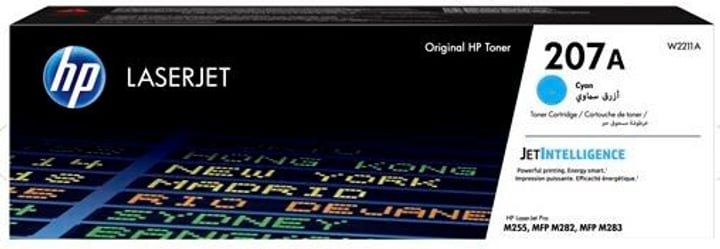 Hp, HP 207A Cyan Original LaserJet Tonerkartusche, Hewlett Packard Toner, blau, No.207A, W2211A, (1'250 Seiten)