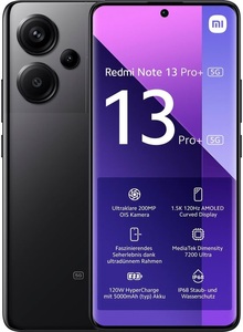 xiaomi, Xiaomi Redmi Note 13 Pro 512 GB Black 6 67'' 200 MP 5G Smartphone, XIAOMI Redmi Note 13 Pro+ 5G - Smartphone (6.67 , 512 GB, Midnight Black)