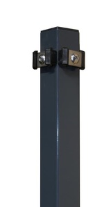 undefined, Quadratrohr-Eckpfosten, Quadratrohr-Eckpfosten anthrazit | 150×5×5 cm