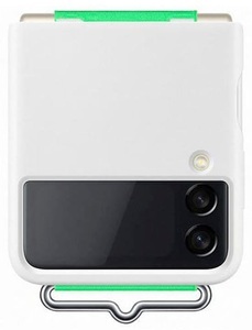 Samsung, SAMSUNG Silicone Cover - Schutzhülle mit Riemen (Passend für Modell: Samsung Galaxy Z Flip3 5G), 