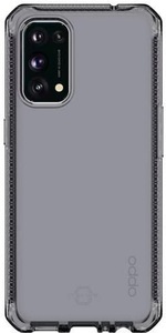 ITSKINS, ITSkins - Oppo Find X3 Lite Spectrum Clear Antimikrobielle Schutz Gummi Hülle (Fallschutz 3 Meter) - Transparent / Schwarz, 