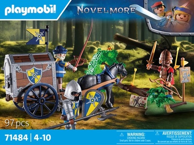 PLAYMOBIL, 71484 Überfall Transportwagen Multicolor, Playmobil® Spielbausteine »Novelmore Überfall auf Transportwagen 71484«, (97 St.)