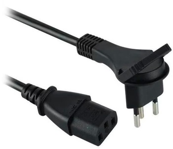 Elektromaterial, Elektromaterial Netzkabel 2 m, Schoenenberger Power Cable - Verlängerungskabel (Schwarz)