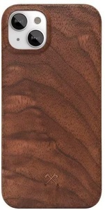 WOODCESSORIES, Woodcessories - iPhone 13 Mini EcoCase Slim Echt Holz Hülle Walnuss FSC Zertifiziert (ECO523) - Dunkelbraun, 