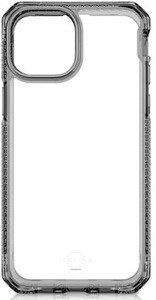 ITSKINS, ITSkins - iPhone 13 Hybrid Clear Antimikrobielle Schutz Hardcase Hülle (Fallschutz 3 Meter) - Transparent / Schwarz, 
