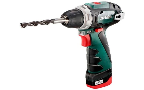 Metabo, Metabo PowerMaxx BS Basic 600984000 Akku-Bohrschrauber 12 V 2.0 Ah Li-Ion inkl. 2. Akku, inkl. Ladegerät, metabo Akku-Bohrschrauber »PowerMaxx«