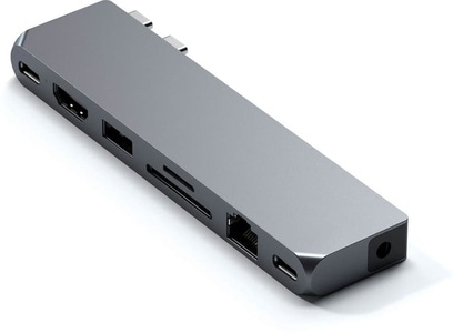 Satechi, Satechi Dual Usb-C Pro Hub Max Adapter, Satechi USB-C® Dockingstation Pro Hub Max